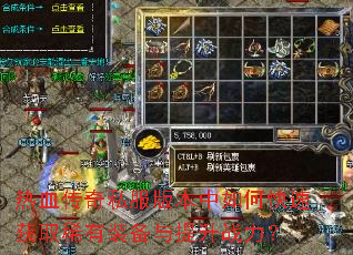 ��Ѫ����˽���汾����ο��ٻ�ȡϡ��װ��������ս����