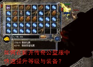 如何在新开传奇公益服中快速提升等级与装备? 如何在新开传奇公益服中快速提升等级与装备?