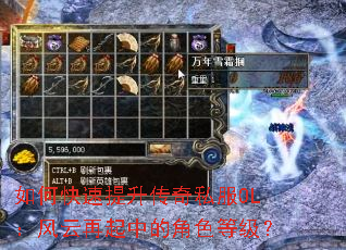 ��ο�����������˽��OL�����������еĽ�ɫ�ȼ���