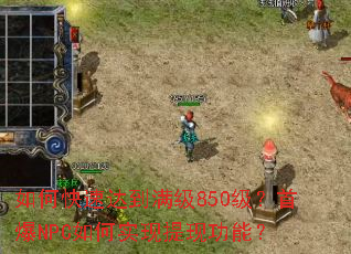 ��ο��ٴﵽ����850�����ױ�NPC���ʵ�����ֹ��ܣ�