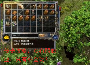 传奇攻略:没有弱职业,只有不会玩? 传奇攻略:没有弱职业,只有不会玩?