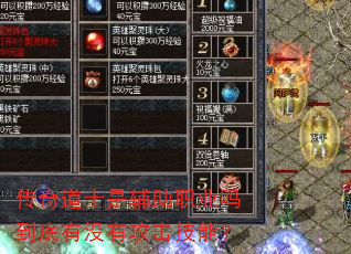 传奇道士是辅助职业吗到底有没有攻击技能? 传奇道士是辅助职业吗到底有没有攻击技能?