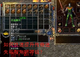 如何快速提升传奇迷失私服角色等级? 如何快速提升传奇迷失私服角色等级?