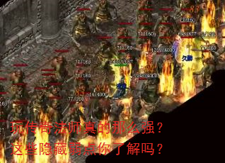 玩传奇法师真的那么强?这些隐藏弱点你了解吗? 玩传奇法师真的那么强?这些隐藏弱点你了解吗?