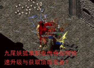 九尾妖狐单职业传奇如何快速升级与获取顶级装备? 九尾妖狐单职业传奇如何快速升级与获取顶级装备?
