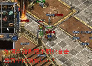 如何高效刷取单职业合击传奇中的顶级boss? 如何高效刷取单职业合击传奇中的顶级boss?