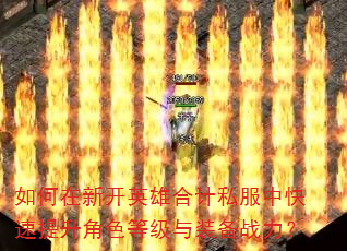 如何在新开英雄合计私服中快速提升角色等级与装备战力? 如何在新开英雄合计私服中快速提升角色等级与装备战力?